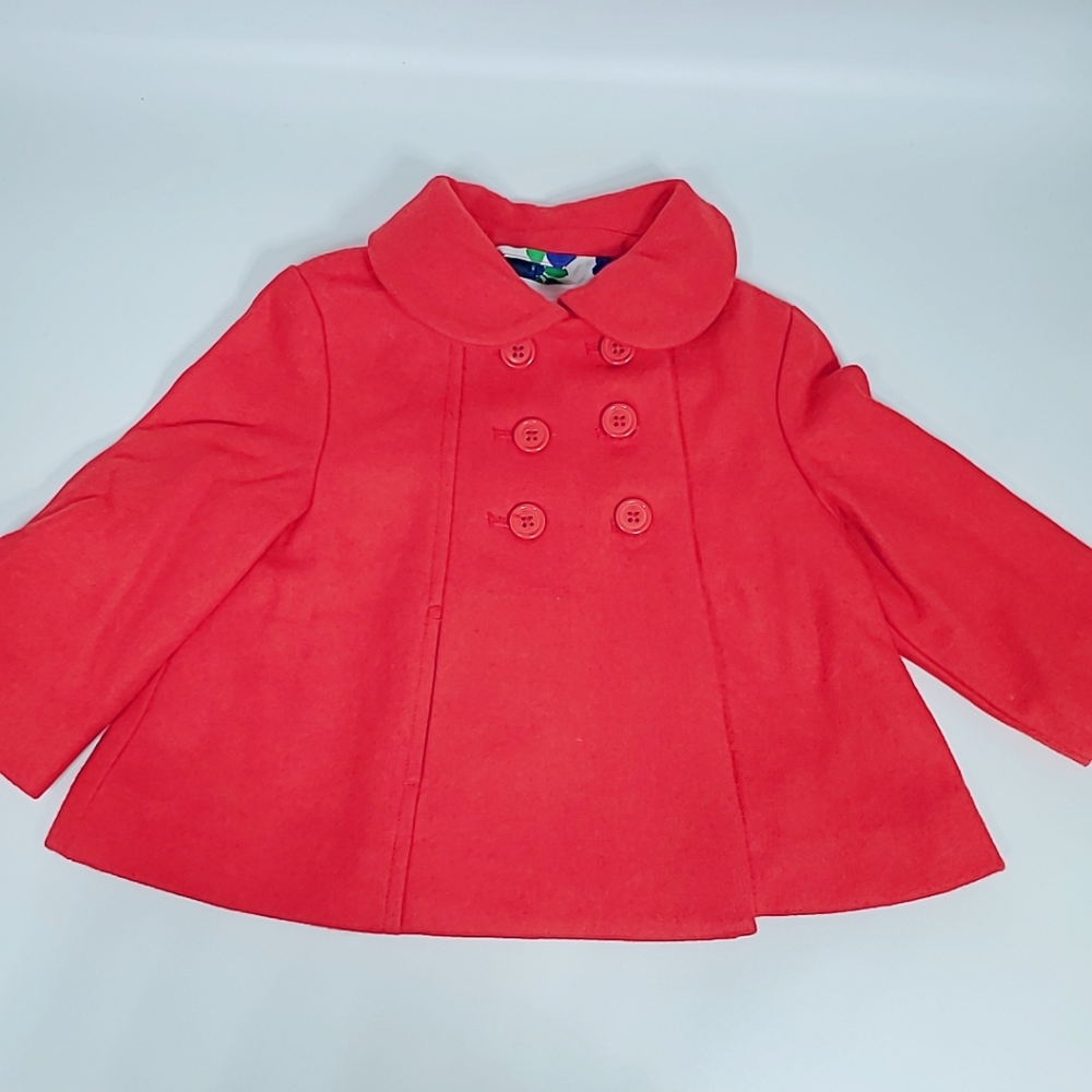 Janie and Jack Red Blazer with flower Prints
